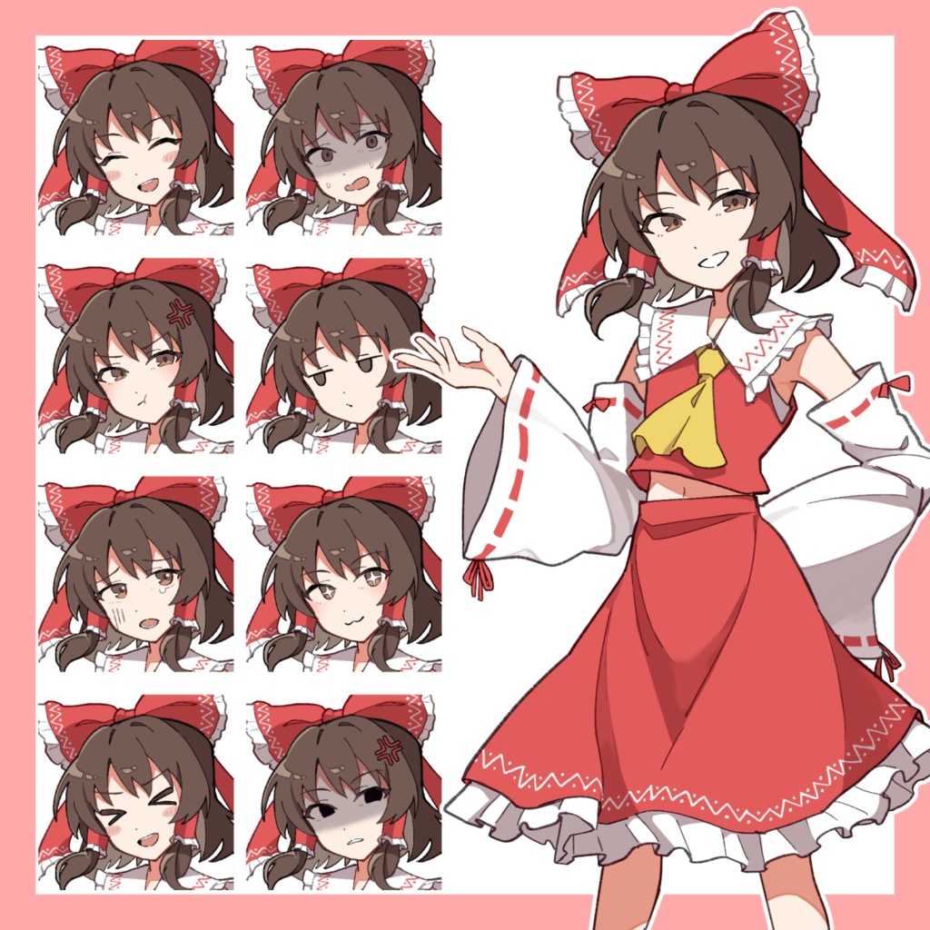 三國式・博麗霊夢立ち絵素材