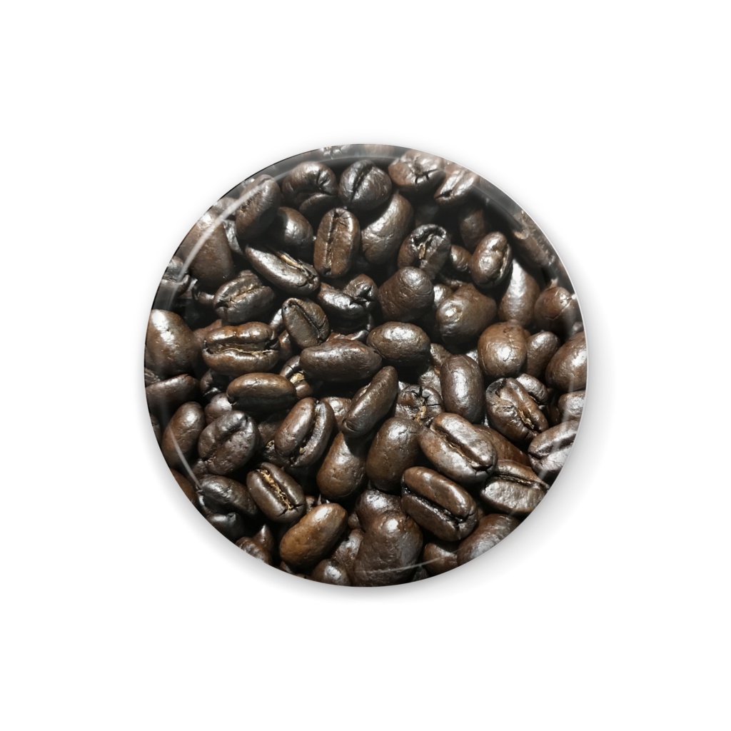 深煎り珈琲豆缶バッジ