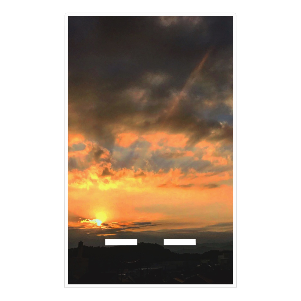 夕日スマホスタンド