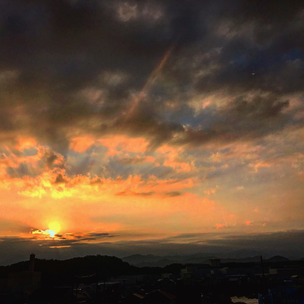 夕日スマホスタンド