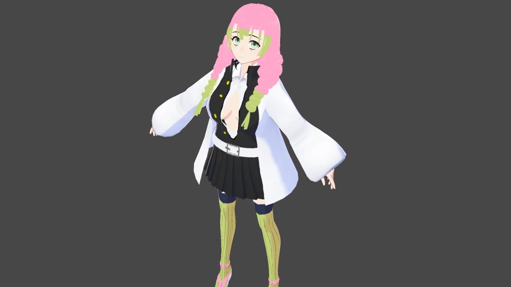 無料】甘露寺蜜璃の3Dモデル【鬼滅の刃】 - unrinal - BOOTH