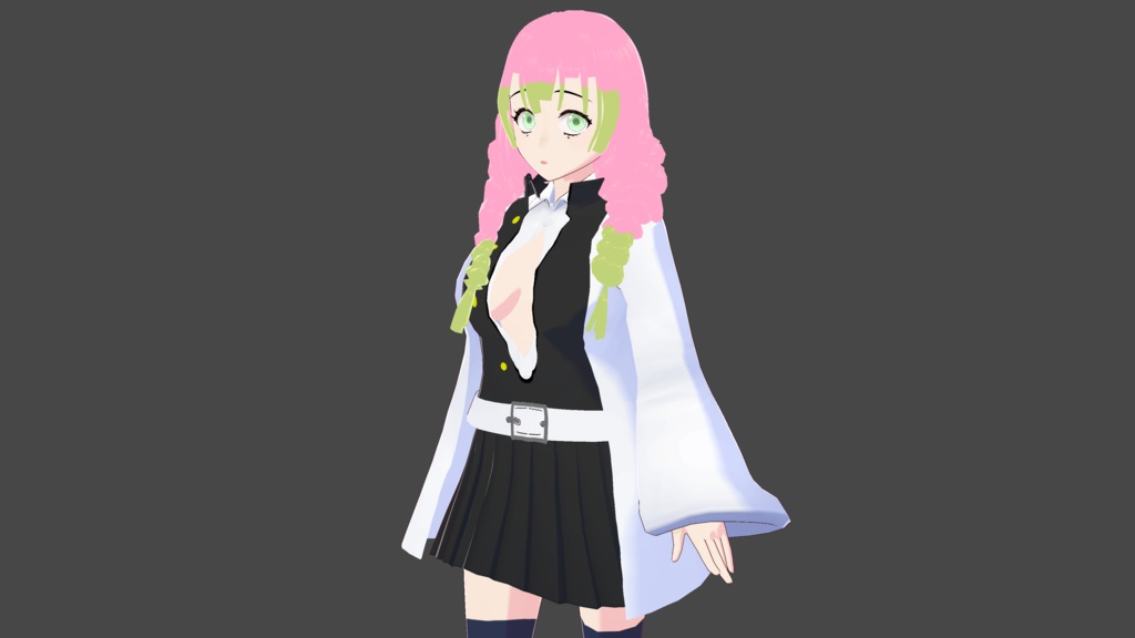 【無料】甘露寺蜜璃の3Dモデル【鬼滅の刃】