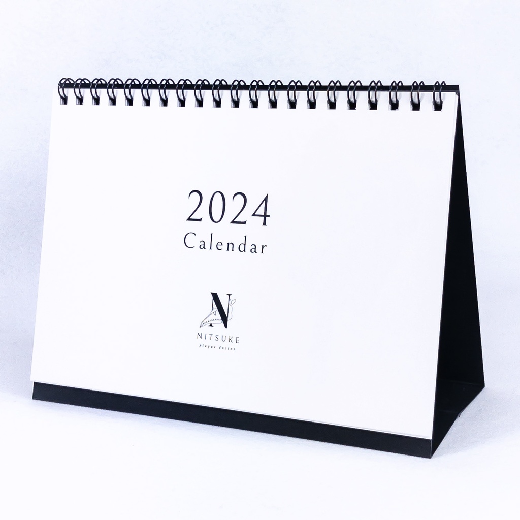 Plague Doctor 2024 Desk Calendar / ペスト医師2024年卓上カレンダー