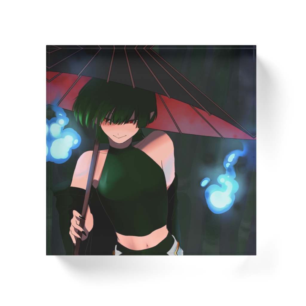 妖艶なあの人 アクリルブロック 100×100mm