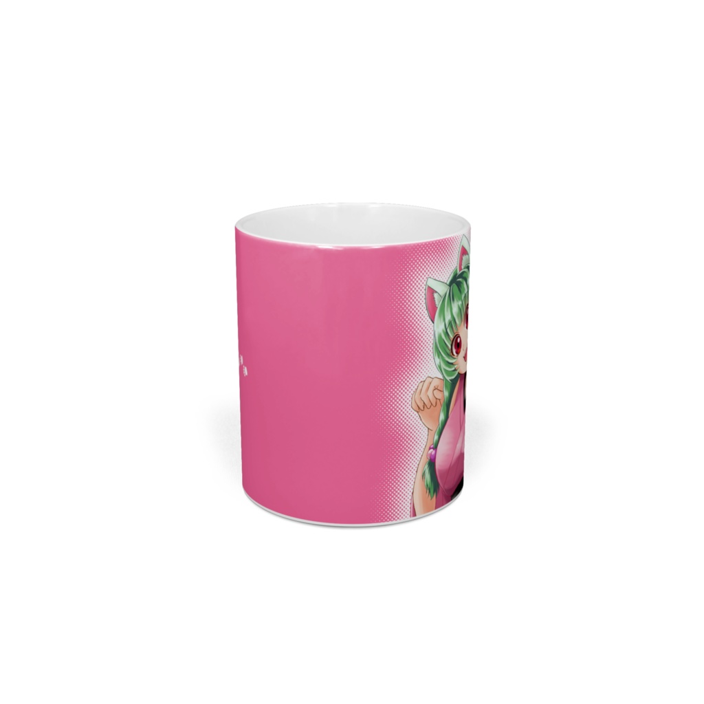 おさぼりねことさくらもちマグカップ