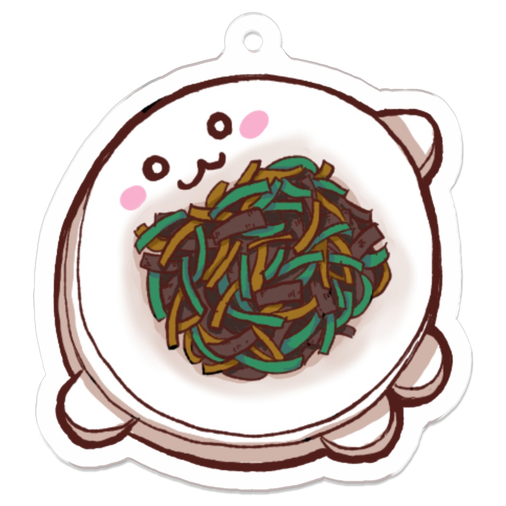 チンジャオロースのぬいぐるみキーホルダー