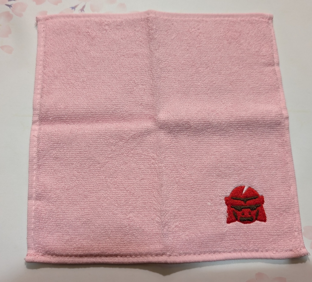 刺繍タオル地ハンカチ