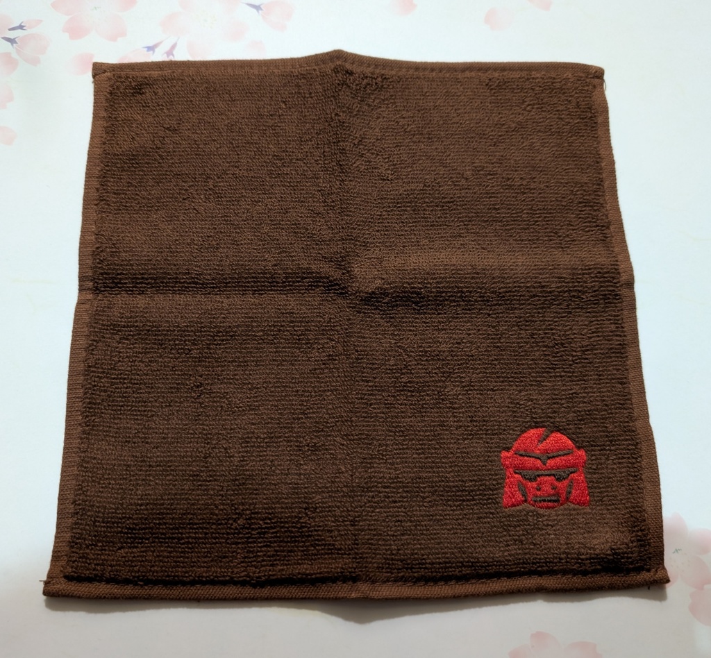 刺繍タオル地ハンカチ