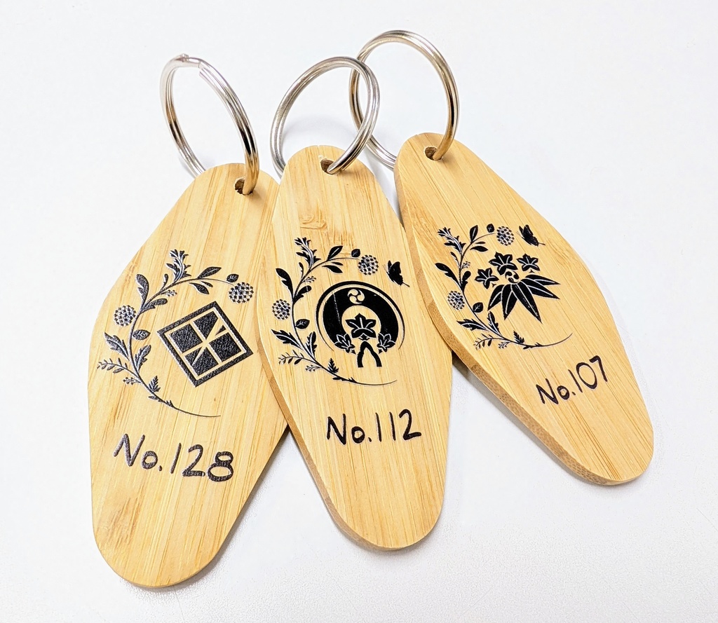 花と刀剣男士のキータグ