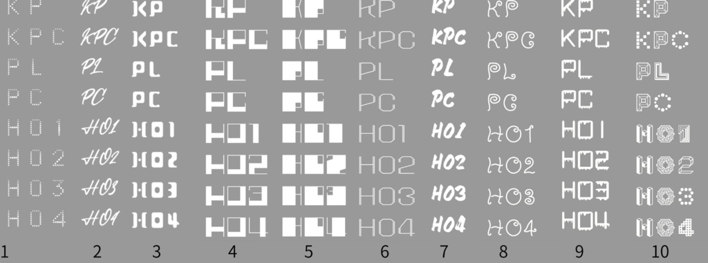 【無料/投げ銭】ココフォリア用文字素材2