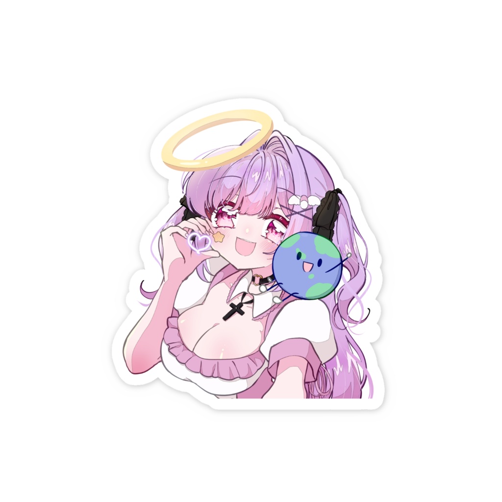 わーるど自撮りステッカー ~2025年誕生日グッズ描き下ろしイラスト~