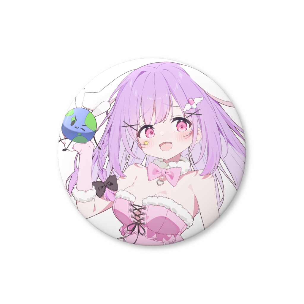 わーるど缶バッジ ～うさぎ記念描き下ろしイラスト～