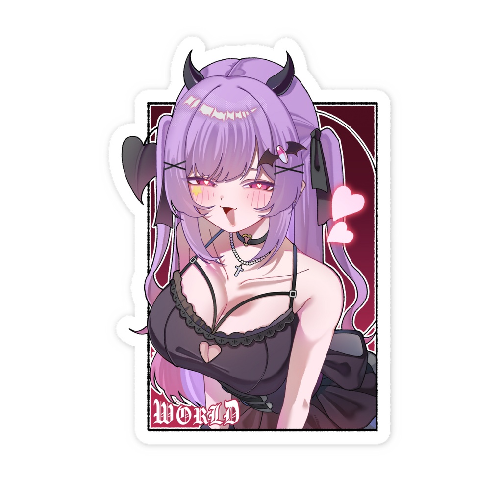 吸っちゃうよ?悪魔わーるどステッカー