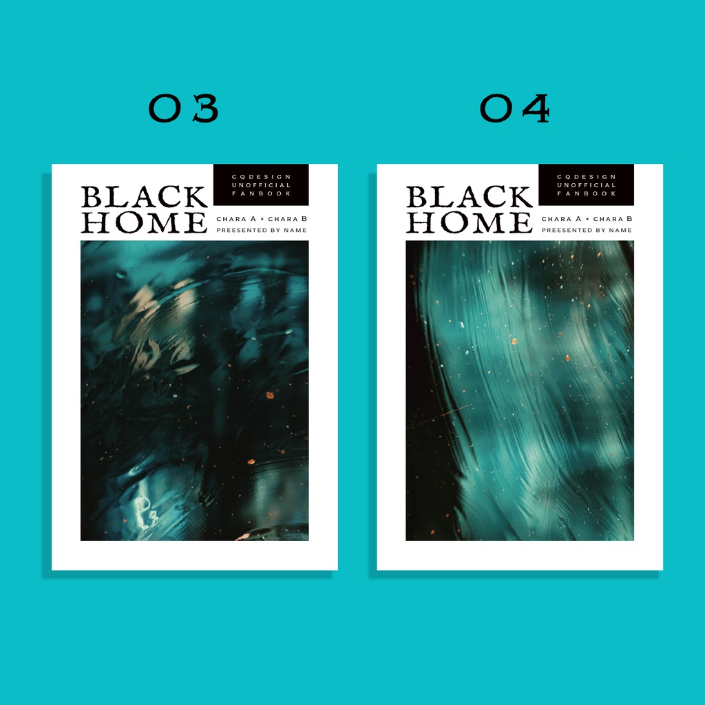 【A5/A6(文庫)/B6対応】印刷用同人誌表紙 NO.001