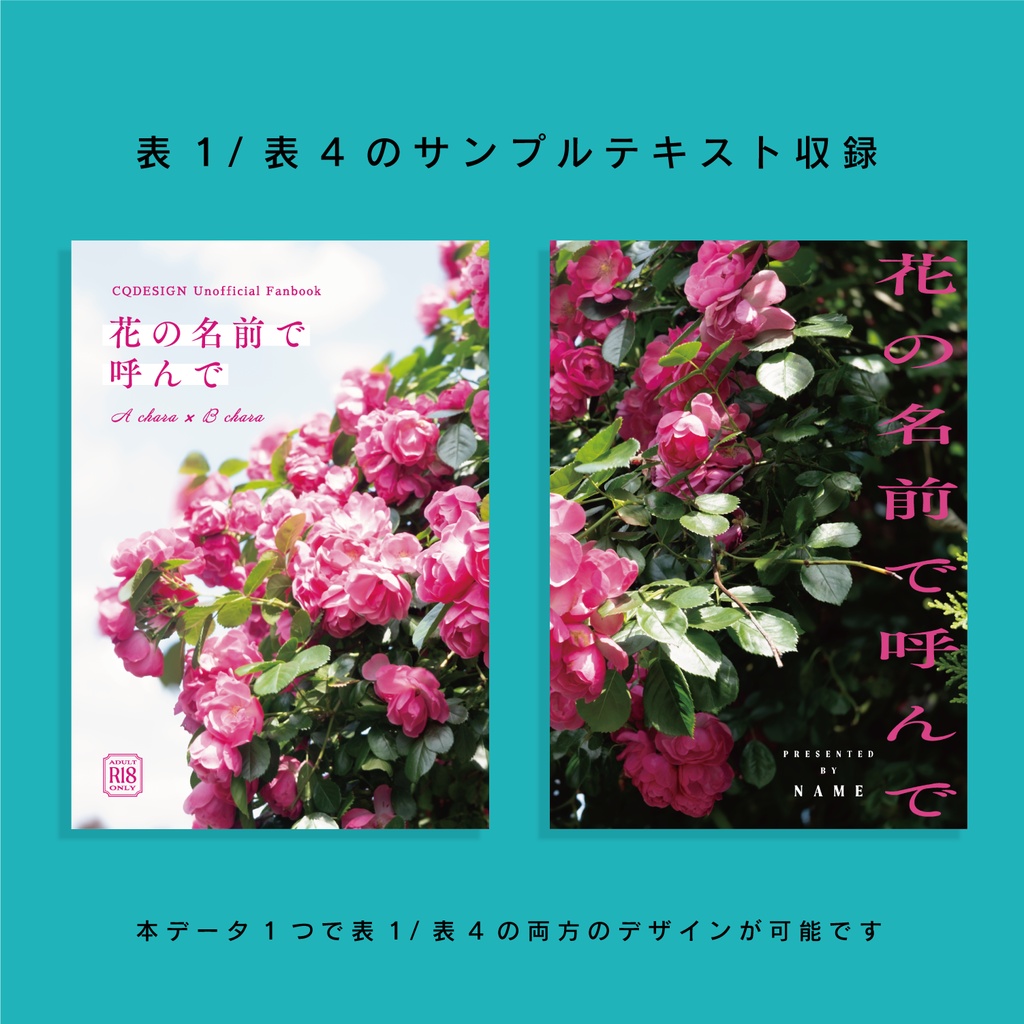 【A6(文庫)対応】印刷用同人誌表紙 NO.020