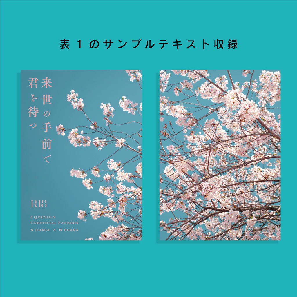 【A6(文庫)対応】印刷用同人誌表紙 NO.021