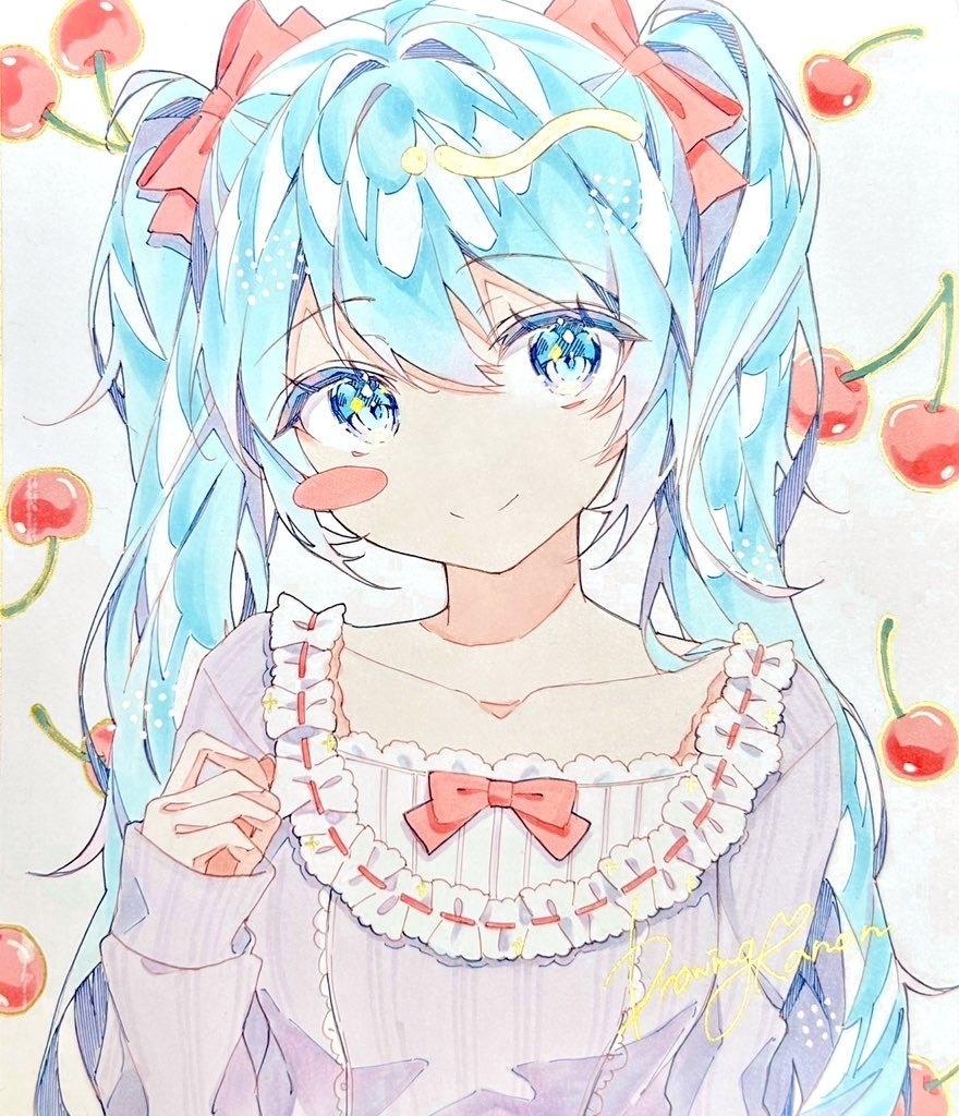 【中サイズ】チェリーミクさん直筆色紙