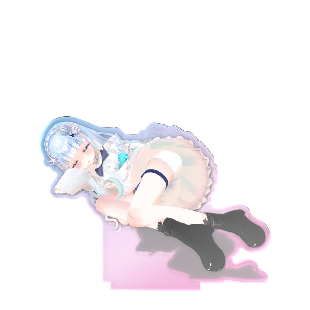 4周年記念グッズ アクリルフィギュア / Ururi Rapis Goods - AcrylicFigures(Anniversaryロゴ入り)