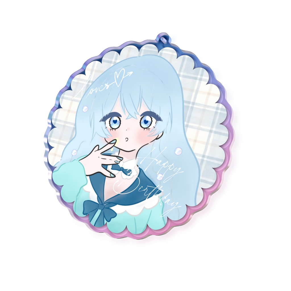 2026生誕祭グッズ オーロラアクキー / UruriRapis Goods - Aurora acrylic keychain