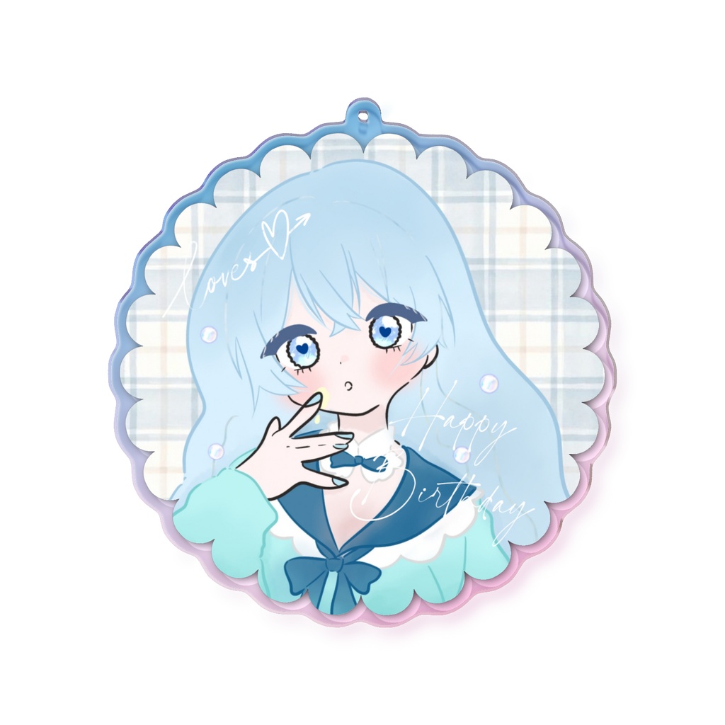 2026生誕祭グッズ オーロラアクキー / UruriRapis Goods - Aurora acrylic keychain