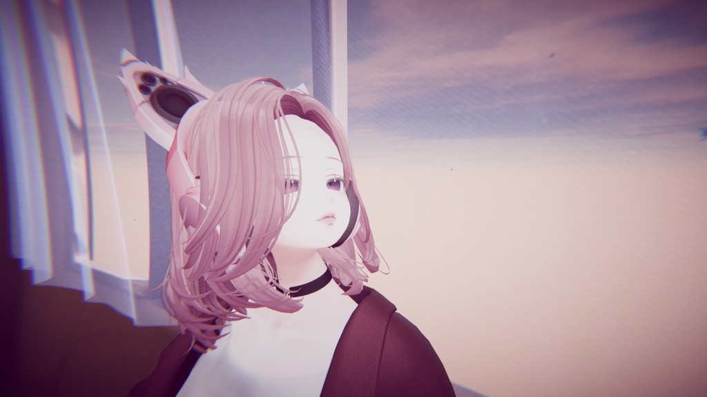 【VRC対応】サイバーネコミミヘッドホン