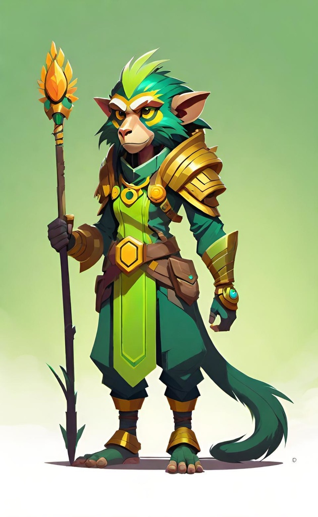 Monkey Warrior Mage