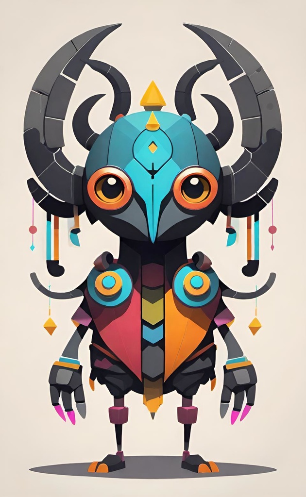Colorful Robot Creature