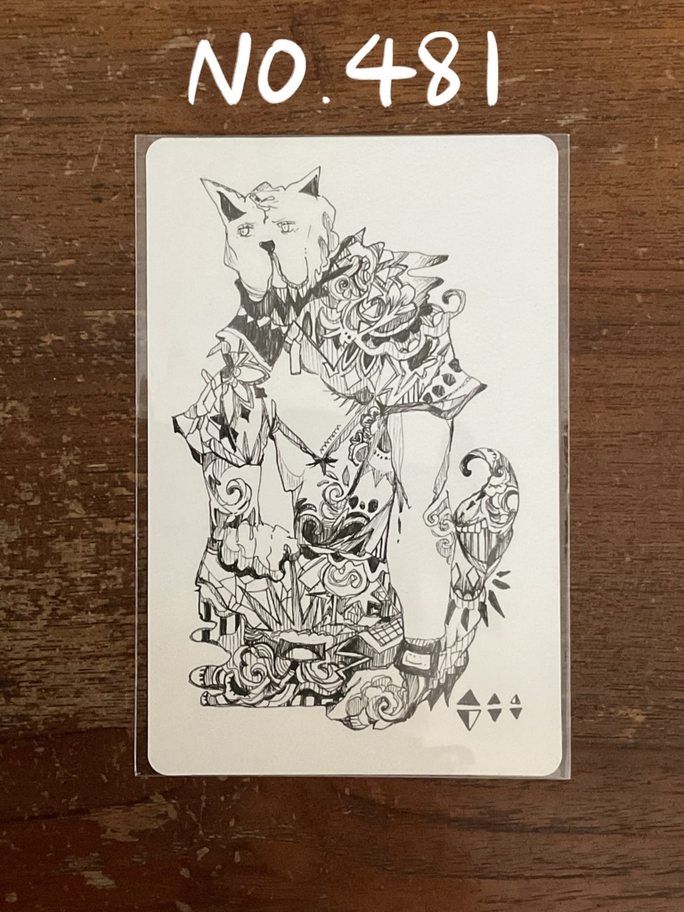 角丸ペン画原画