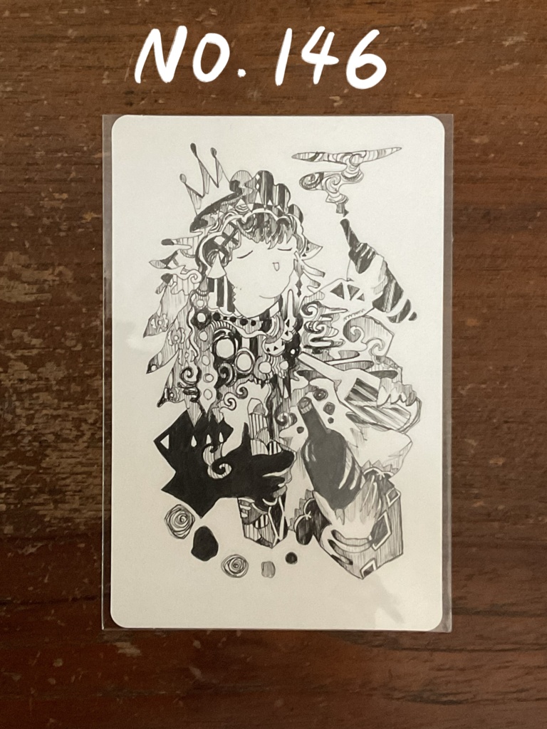 角丸ペン画原画