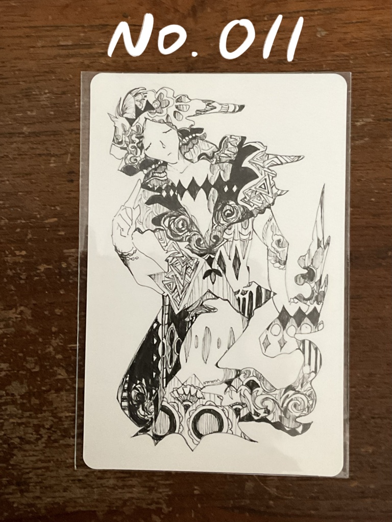 角丸ペン画原画