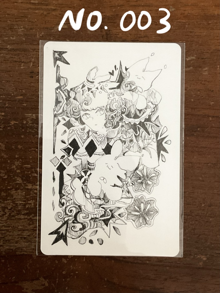 角丸ペン画原画