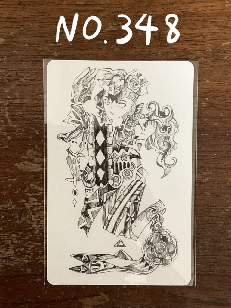 角丸ペン画原画