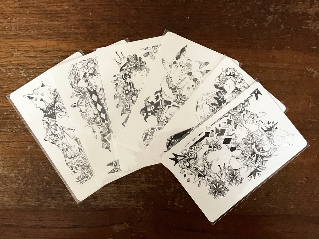 角丸ペン画原画
