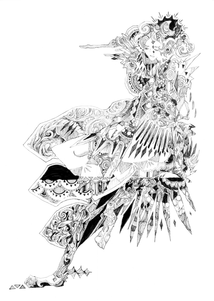 原画【木陰春吞】