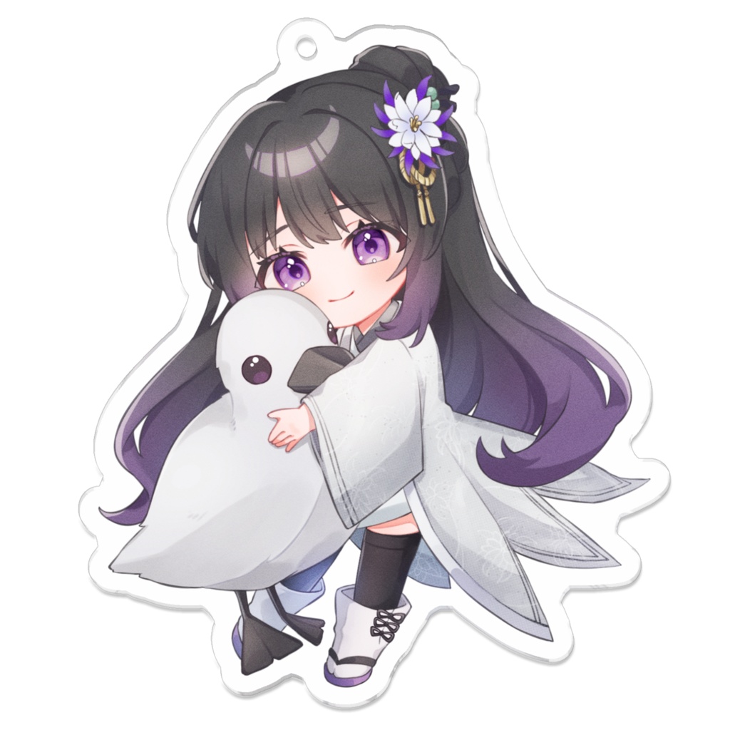 【月下かなで】アクリルキーホルダー(ぼくとしろ) / デビュー記念グッズ