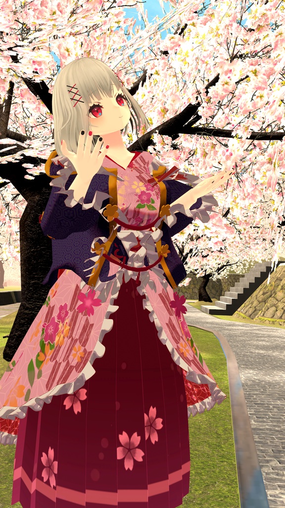 【PB対応】Acoちゃん用和風ロリータ【VRC向け】