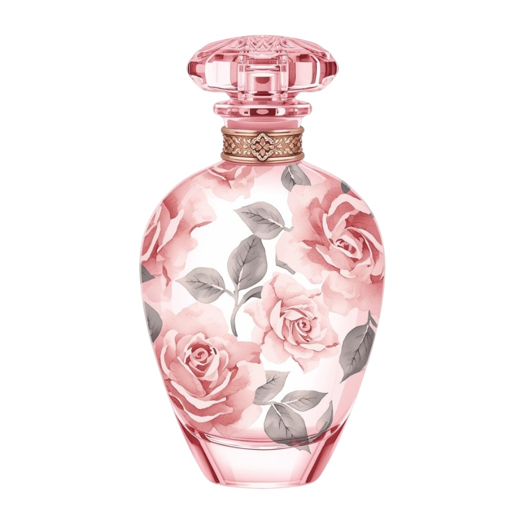 【薔薇模様コスメ】水彩アンティーク風クリップアート17点セット | PNG背景透過