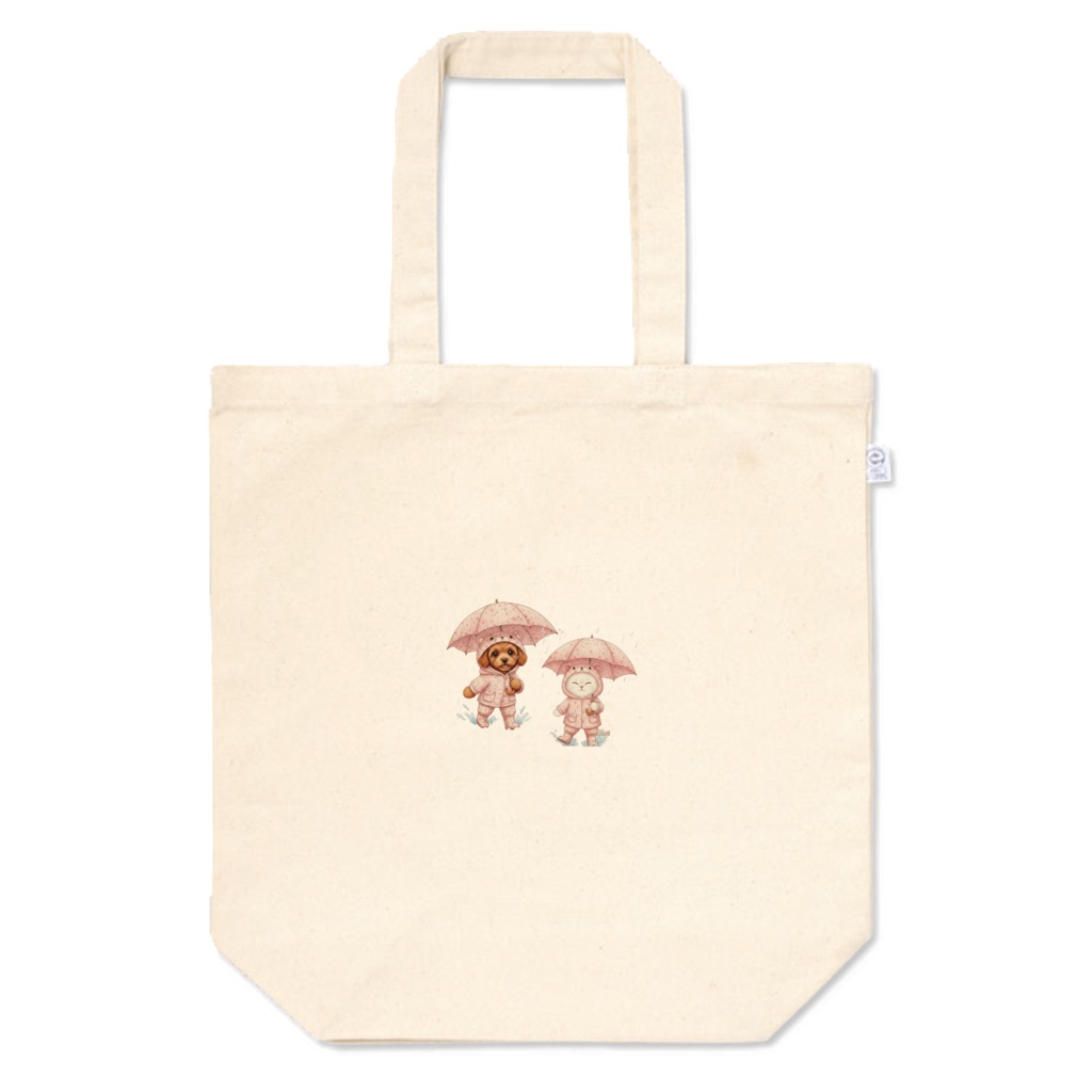 雨の日の薔薇模様のノエルとミルク