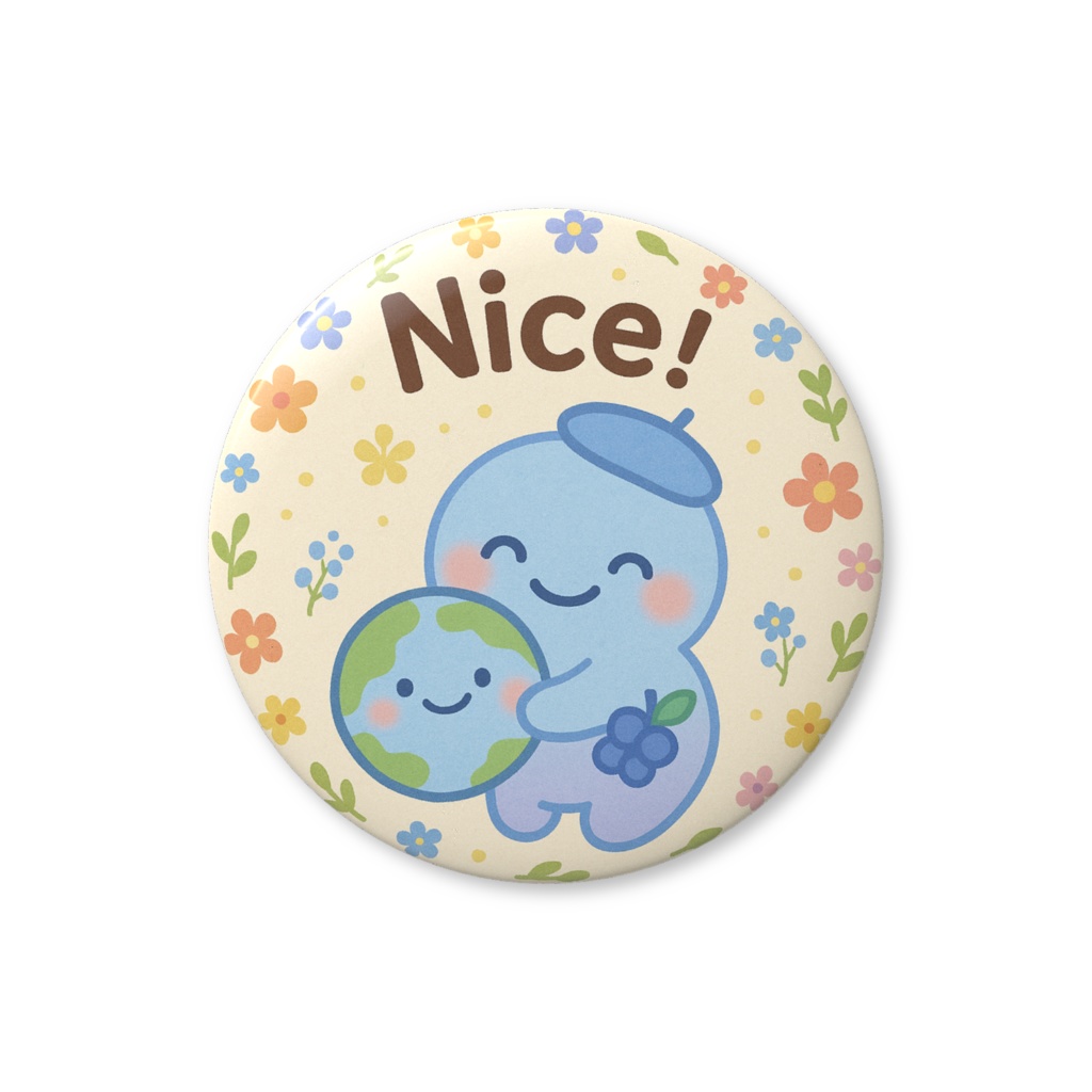 ちきゅうまるスタンプ缶バッジ♡