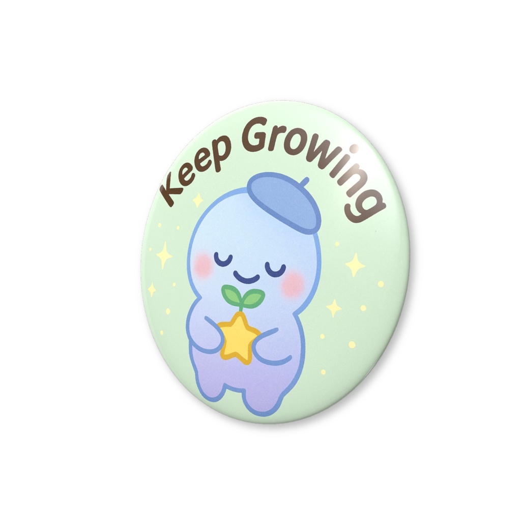 keep Growingスタンプ缶バッジ★