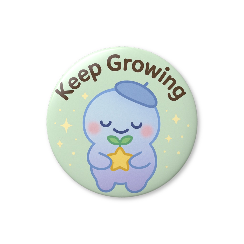 keep Growingスタンプ缶バッジ★