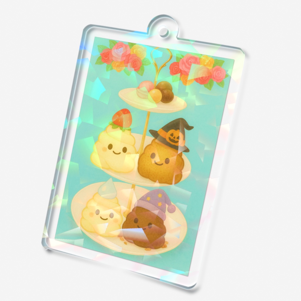 メレン・ぼんぼん♪アフタヌーンアクキー🧁