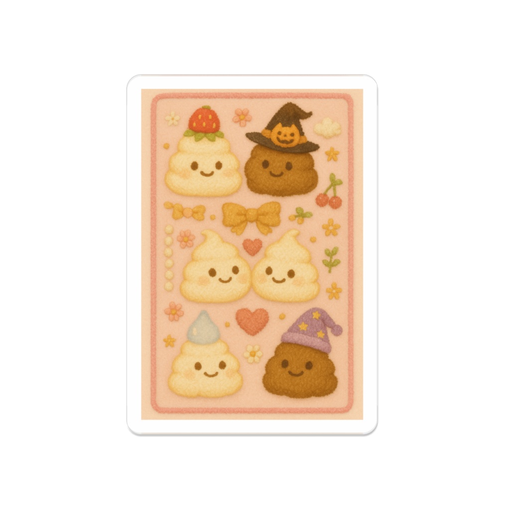 メレンぼんぼん刺繍風アクリルバッジ💓