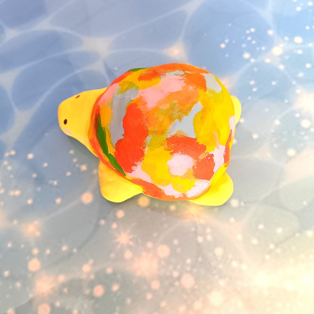 カラフルカメ🐢❤️🧡💛💙💜