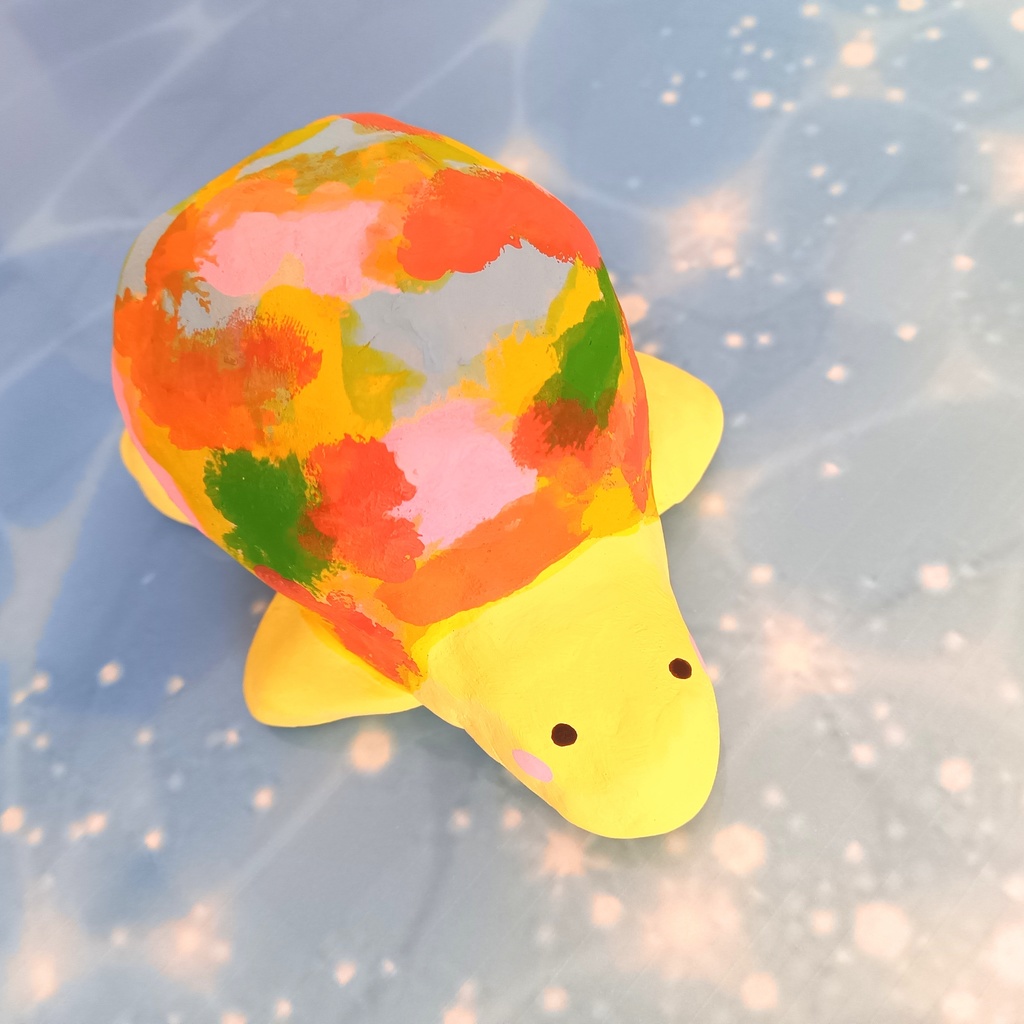 カラフルカメ🐢❤️🧡💛💙💜