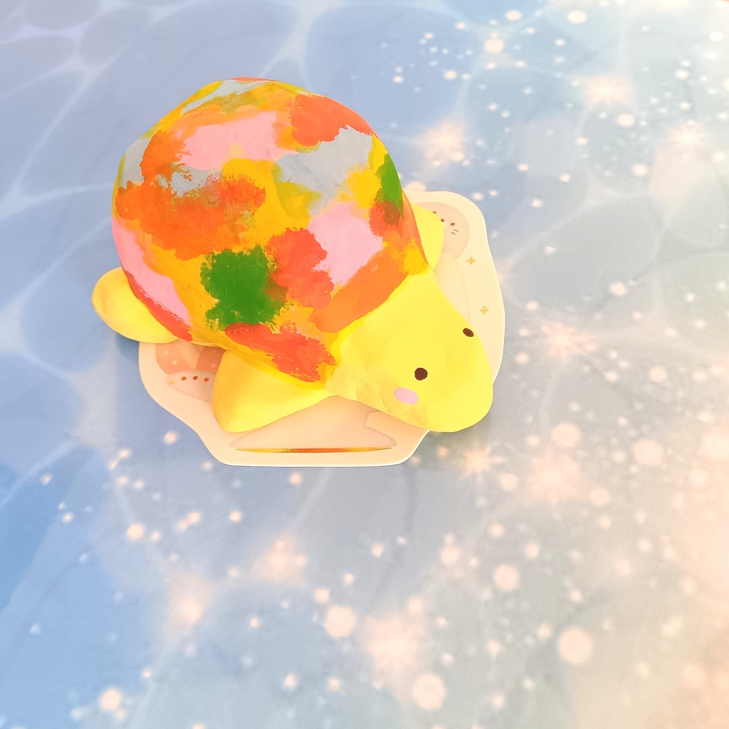 カラフルカメ🐢❤️🧡💛💙💜