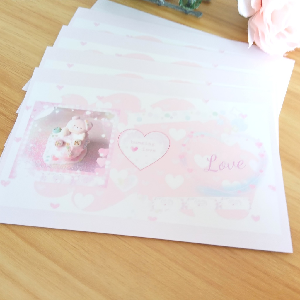 ふわクマちゃん🎂ポストカード５枚セット♡
