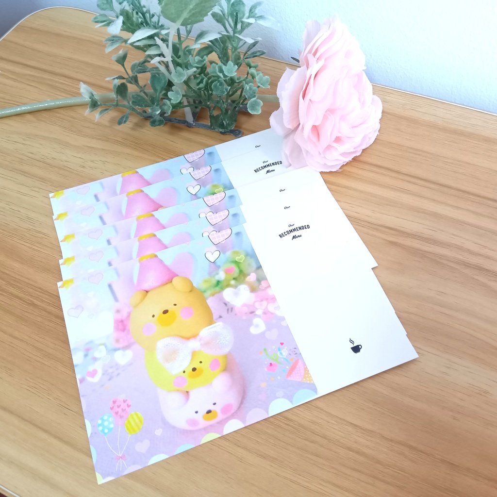 たぷっとくまタワー🧸ポストカード５枚セット