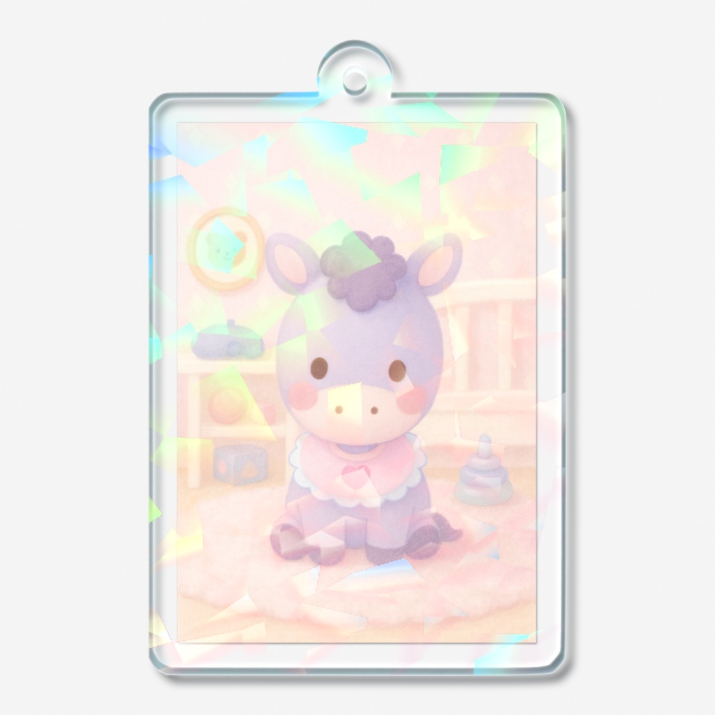 子馬ちゃんのホログラムアクキー🎠🩷