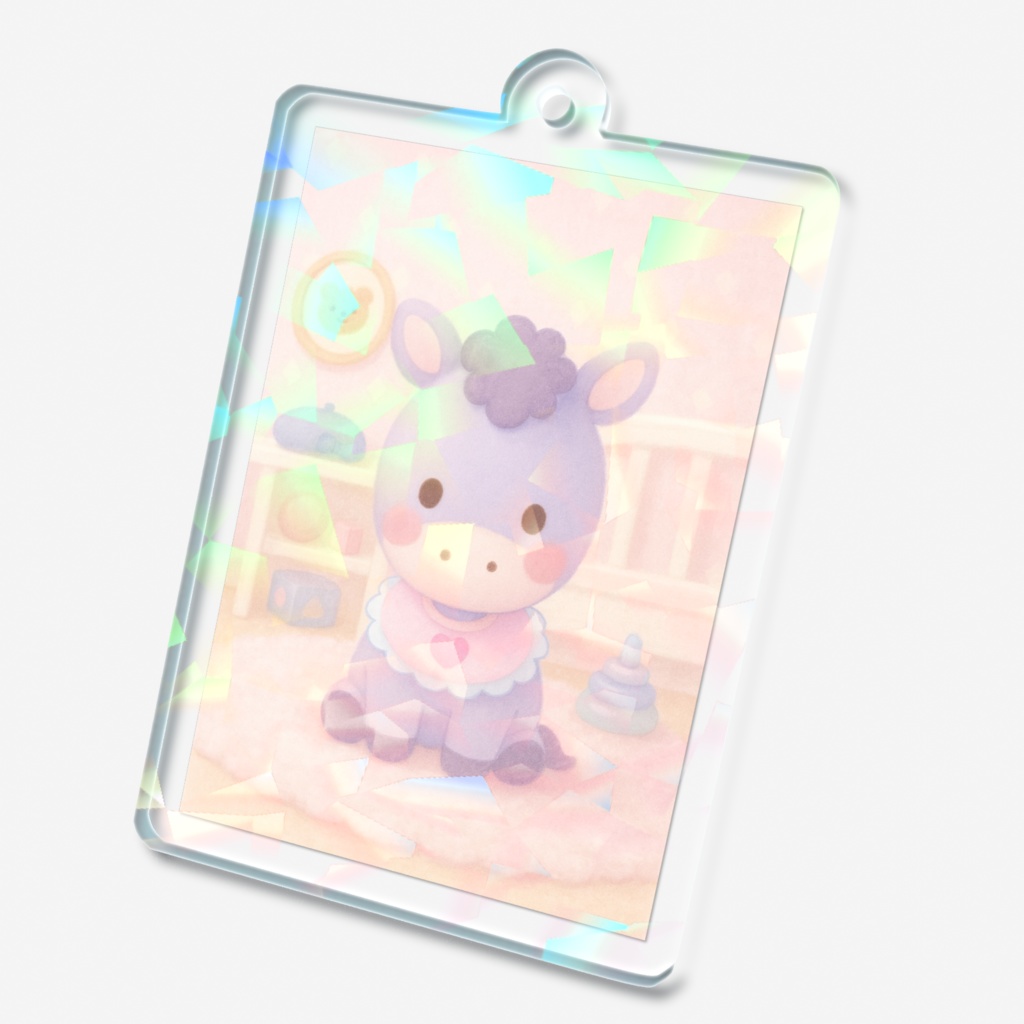子馬ちゃんのホログラムアクキー🎠🩷